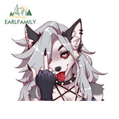 EARLFAMILY 13cm x 11,0cm Loona Middle Finger Helluva Boss autómatricák Vinyl matrica fényvédő motorkerékpár grafika autós áruk