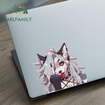 EARLFAMILY 13cm x 11,0cm for Loona Middle Finger Helluva Boss Car Stickers Vinyl Decal Αντηλιακό αντηλιακό μοτοσικλέτα γραφικά είδη αυτοκινήτου