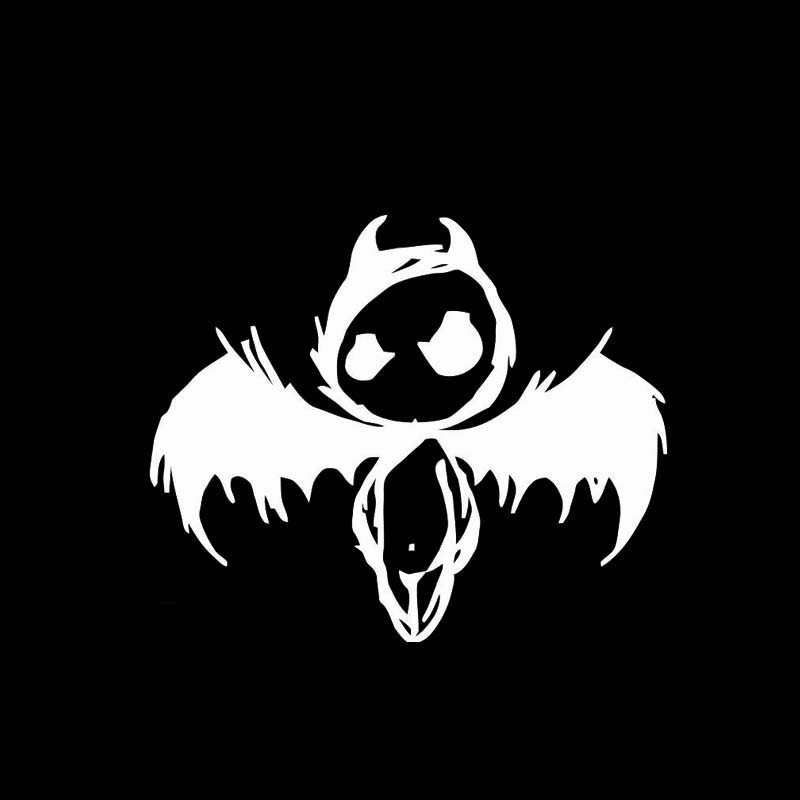 YJZT 14,3*11,8CM Oem barátságtalan Dark Angel Devil, amely a karosszériát eltakarja Silhoutte Cool autómatrica matrica fekete/ezüst vinyl C20-1628