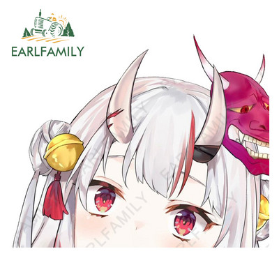 EARLFAMILY 13cm x 11,4cm για Hololive Nakiri Ayame Peeking Αυτοκόλλητα Αυτοκινήτου Βινυλίου Παρμπρίζ Παράθυρα Αυτοκόλλητα Διακοσμητικά γκράφιτι