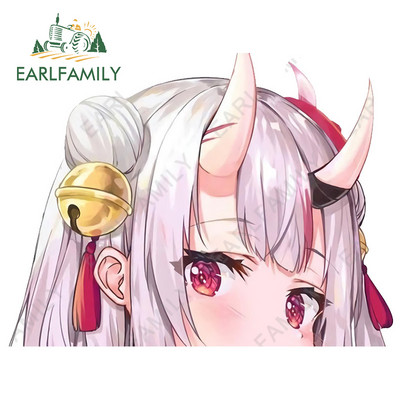 EARLFAMILY 13cm x 11,4cm για Hololive Nakiri Ayame Peeking Αυτοκόλλητα Αυτοκινήτου Βινυλίου Παρμπρίζ Παράθυρα Αυτοκόλλητα Διακοσμητικά γκράφιτι