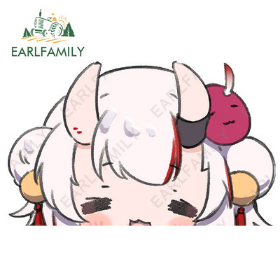 EARLFAMILY 13cm x 11,4cm για Hololive Nakiri Ayame Peeking Αυτοκόλλητα Αυτοκινήτου Βινυλίου Παρμπρίζ Παράθυρα Αυτοκόλλητα Διακοσμητικά γκράφιτι