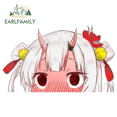 EARLFAMILY 13cm x 11,4cm για Hololive Nakiri Ayame Peeking Αυτοκόλλητα Αυτοκινήτου Βινυλίου Παρμπρίζ Παράθυρα Αυτοκόλλητα Διακοσμητικά γκράφιτι