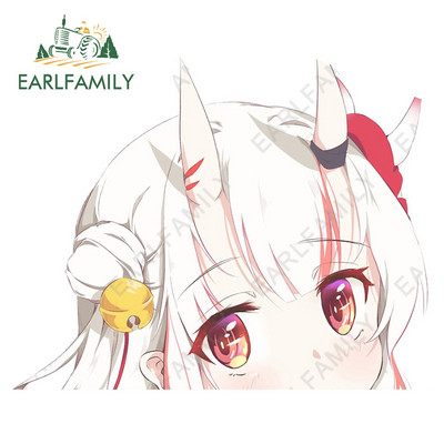 EARLFAMILY 13cm x 11,4cm για Hololive Nakiri Ayame Peeking Αυτοκόλλητα Αυτοκινήτου Βινυλίου Παρμπρίζ Παράθυρα Αυτοκόλλητα Διακοσμητικά γκράφιτι
