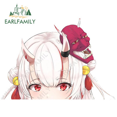 EARLFAMILY 13cm x 11,4cm για Hololive Nakiri Ayame Peeking Αυτοκόλλητα Αυτοκινήτου Βινυλίου Παρμπρίζ Παράθυρα Αυτοκόλλητα Διακοσμητικά γκράφιτι