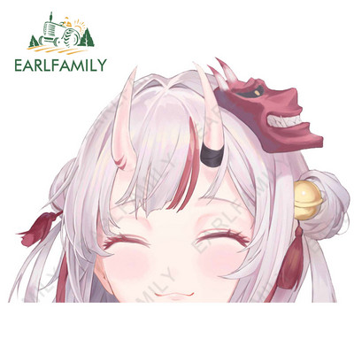 EARLFAMILY 13cm x 11,4cm για Hololive Nakiri Ayame Peeking Αυτοκόλλητα Αυτοκινήτου Βινυλίου Παρμπρίζ Παράθυρα Αυτοκόλλητα Διακοσμητικά γκράφιτι