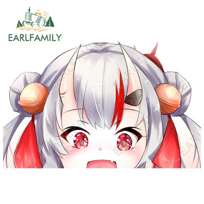 EARLFAMILY 13cm x 11,4cm για Hololive Nakiri Ayame Peeking Αυτοκόλλητα Αυτοκινήτου Βινυλίου Παρμπρίζ Παράθυρα Αυτοκόλλητα Διακοσμητικά γκράφιτι