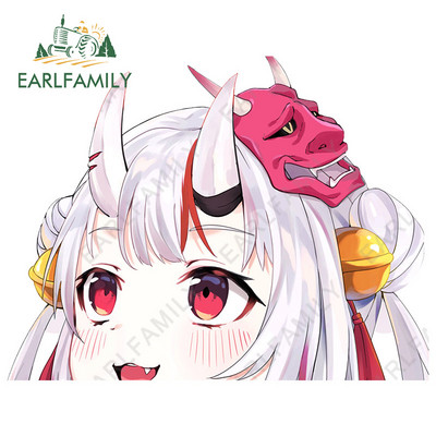 EARLFAMILY 13cm x 11,4cm για Hololive Nakiri Ayame Peeking Αυτοκόλλητα Αυτοκινήτου Βινυλίου Παρμπρίζ Παράθυρα Αυτοκόλλητα Διακοσμητικά γκράφιτι
