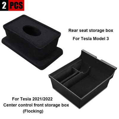 Pentru Tesla Model 3 2021 Model Y 2022 Cutie de depozitare Cotieră centrală Cutie ascunsă Suport pahare Organizator interior Accesorii auto