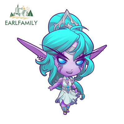 EARLFAMILY 13 εκ. World of Warcraft Illidan Stormrage Sylvanas Tyrande Αυτοκόλλητα αυτοκινήτου Προσωπικότητα Δημιουργικό Αυτοκόλλητο Παράθυρο Στυλ αυτοκινήτου