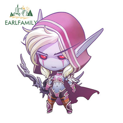 EARLFAMILY 13 εκ. World of Warcraft Illidan Stormrage Sylvanas Tyrande Αυτοκόλλητα αυτοκινήτου Προσωπικότητα Δημιουργικό Αυτοκόλλητο Παράθυρο Στυλ αυτοκινήτου