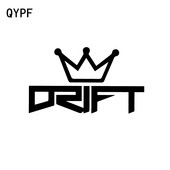 QYPF 15.5cm*8.9cm DRIFT KING Fashion Decor Vinyl Auto Naljepnica Decal Crno Srebrni Dodaci C15-1497