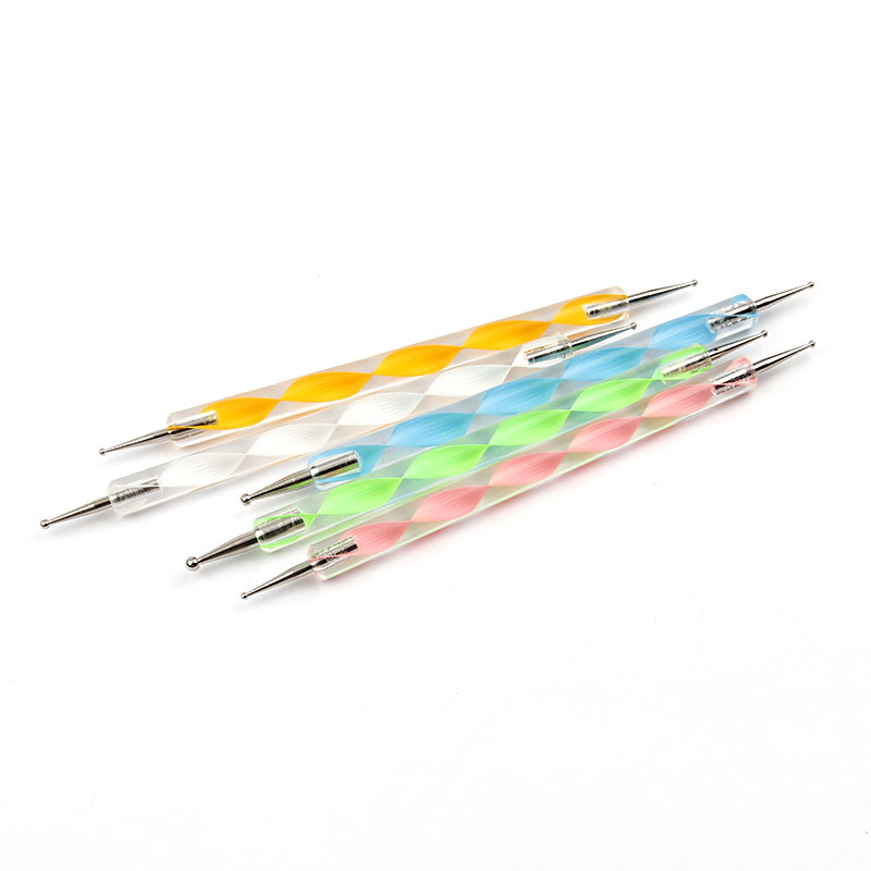 5 komada / set Profesionalni dozator alata za nokte Ukrasna akrilna drška Alati za ukrašavanje noktiju Olovka za doziranje noktiju