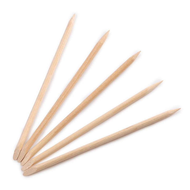 Novi 100kom/komplet 50kom/komplet Narančasti ženski ženski dvostruki nail art Drveni štapići Gusač zanoktica Odstranjivač Pedikura Set alata za manikuru