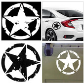 1 бр. петолъчна звезда стикери за кола 15 см * 15 см АРМЕЙСКА звезда Графични стикери Мотоциклет Стикери за каросерия/прозорец на кола Винилов стил на автомобил Hot