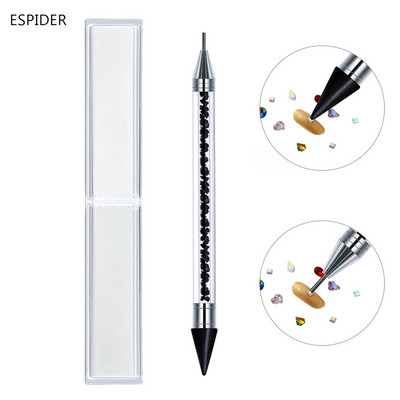 Μολύβι με ακρυλική λαβή με κερί διπλής όψης για στρας νυχιών Picker dotting στυλό Κρυστάλλινο Diamond Pick Up Pen