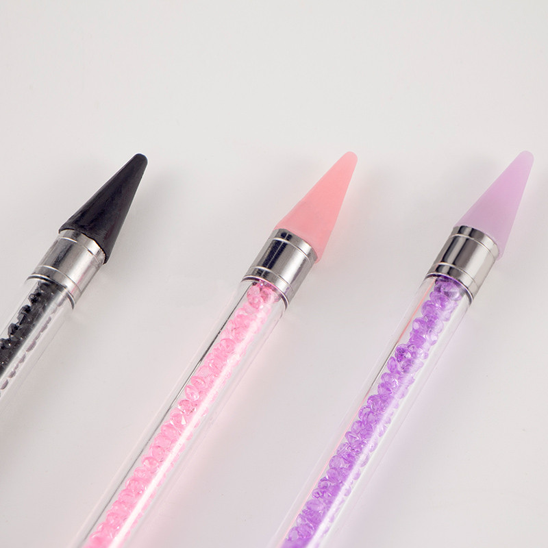Μολύβι με ακρυλική λαβή με κερί διπλής όψης για στρας νυχιών Picker dotting στυλό Κρυστάλλινο Diamond Pick Up Pen