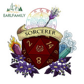 EARLFAMILY 13 cm x 12,4 cm Dnd Sorcerer autómatricák Személyiség Occlusion Scratch matricák Autótartozékok Lakókocsi dekoráció