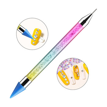 Nail Rhinestone Picker Dotting Tool Dual-ended Nail Art DIY Decoration Tool Ακρυλική λαβή Κρύσταλλοι Picker Picker