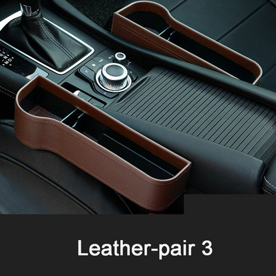 PU bőr autósülés rés tárolódoboz pohár többfunkciós zsebfogó rendszerező telefon üvegpoharak tartó autós kiegészítők