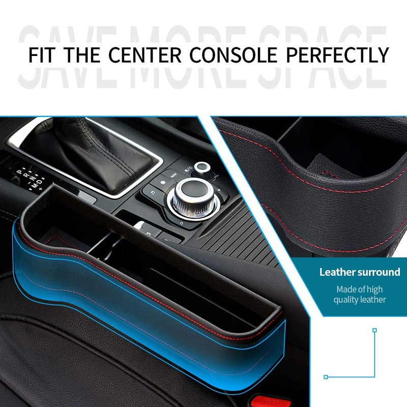 PU bőr autósülés rés tárolódoboz pohár többfunkciós zsebfogó rendszerező telefon üvegpoharak tartó autós kiegészítők