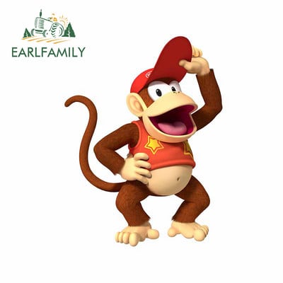 EARLFAMILY 13cm για Arcade Donkey Kong Αυτοκόλλητο Αυτοκινήτου Snowboard Styling Αυτοκινήτου Αυτοκόλλητο Βινυλίου Υλικό Διακόσμηση πορτμπαγκάζ για φορητό υπολογιστή
