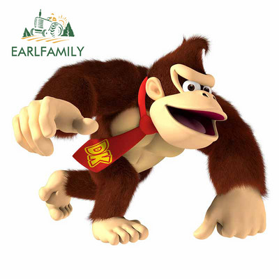 EARLFAMILY 13cm για Arcade Donkey Kong Αυτοκόλλητο Αυτοκινήτου Snowboard Styling Αυτοκινήτου Αυτοκόλλητο Βινυλίου Υλικό Διακόσμηση πορτμπαγκάζ για φορητό υπολογιστή