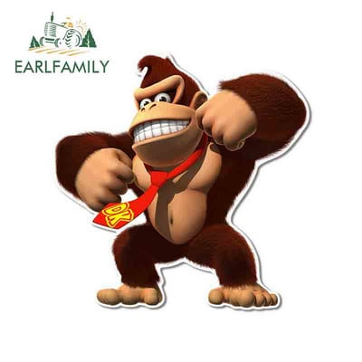 EARLFAMILY 13cm για Arcade Donkey Kong Αυτοκόλλητο Αυτοκινήτου Snowboard Styling Αυτοκινήτου Αυτοκόλλητο Βινυλίου Υλικό Διακόσμηση πορτμπαγκάζ για φορητό υπολογιστή