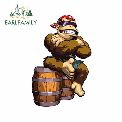 EARLFAMILY 13cm για Arcade Donkey Kong Αυτοκόλλητο Αυτοκινήτου Snowboard Styling Αυτοκινήτου Αυτοκόλλητο Βινυλίου Υλικό Διακόσμηση πορτμπαγκάζ για φορητό υπολογιστή