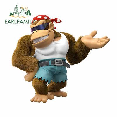 EARLFAMILY 13cm για Arcade Donkey Kong Αυτοκόλλητο Αυτοκινήτου Snowboard Styling Αυτοκινήτου Αυτοκόλλητο Βινυλίου Υλικό Διακόσμηση πορτμπαγκάζ για φορητό υπολογιστή