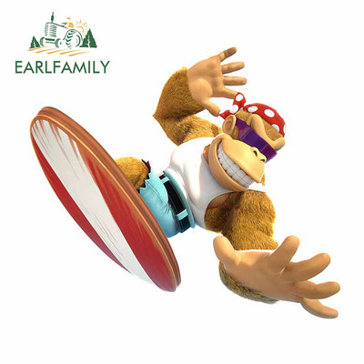 EARLFAMILY 13cm για Arcade Donkey Kong Αυτοκόλλητο Αυτοκινήτου Snowboard Styling Αυτοκινήτου Αυτοκόλλητο Βινυλίου Υλικό Διακόσμηση πορτμπαγκάζ για φορητό υπολογιστή