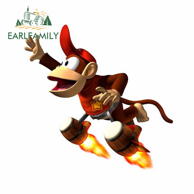 EARLFAMILY 13cm για Arcade Donkey Kong Αυτοκόλλητο Αυτοκινήτου Snowboard Styling Αυτοκινήτου Αυτοκόλλητο Βινυλίου Υλικό Διακόσμηση πορτμπαγκάζ για φορητό υπολογιστή