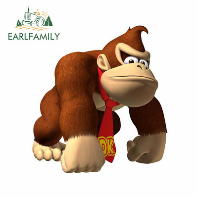 EARLFAMILY 13cm για Arcade Donkey Kong Αυτοκόλλητο Αυτοκινήτου Snowboard Styling Αυτοκινήτου Αυτοκόλλητο Βινυλίου Υλικό Διακόσμηση πορτμπαγκάζ για φορητό υπολογιστή