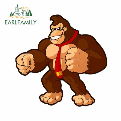 EARLFAMILY 13cm για Arcade Donkey Kong Αυτοκόλλητο Αυτοκινήτου Snowboard Styling Αυτοκινήτου Αυτοκόλλητο Βινυλίου Υλικό Διακόσμηση πορτμπαγκάζ για φορητό υπολογιστή