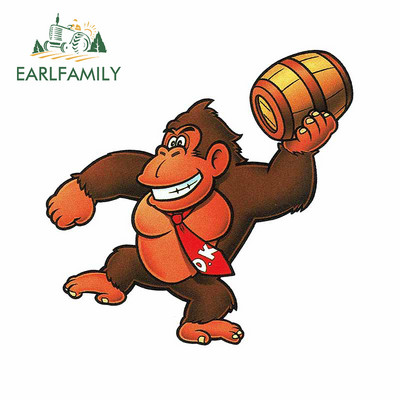 EARLFAMILY 13cm για Arcade Donkey Kong Αυτοκόλλητο Αυτοκινήτου Snowboard Styling Αυτοκινήτου Αυτοκόλλητο Βινυλίου Υλικό Διακόσμηση πορτμπαγκάζ για φορητό υπολογιστή