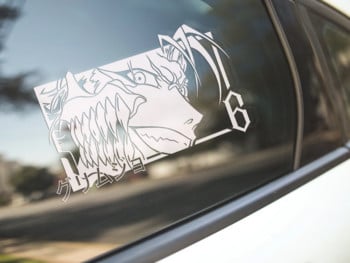 Ιαπωνικά αυτοκόλλητα Anime Grim Hollow Vinyl Decal Αυτοκόλλητα ανθεκτικά στις καιρικές συνθήκες για Αξεσουάρ Auto Decor για παρμπρίζ αυτοκινήτου πίσω παρμπρίζ