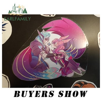 EARLFAMILY 13cm x 11,9cm για Xayah and Rakan Decal Snowboard Αδιάβροχο κράνος μοτοσικλέτας Silhouette Αυτοκόλλητα αυτοκινήτου Βινύλιο Περιτύλιγμα αυτοκινήτου