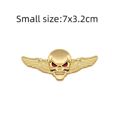 Metal 3D Cap de craniu autocolant auto emblemă emblemă autocolant portbagaj pentru BMW Audi Ford Jeep Honda Volkswagen Mercedes Opel Dodge KIA