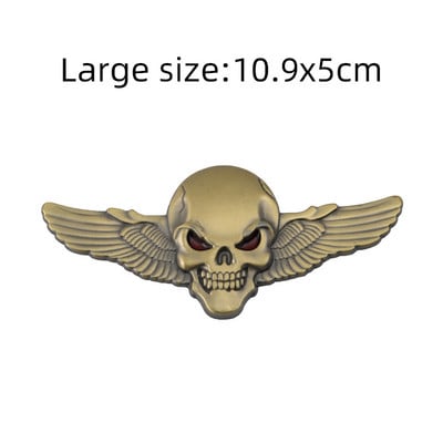 Metal 3D Cap de craniu autocolant auto emblemă emblemă autocolant portbagaj pentru BMW Audi Ford Jeep Honda Volkswagen Mercedes Opel Dodge KIA