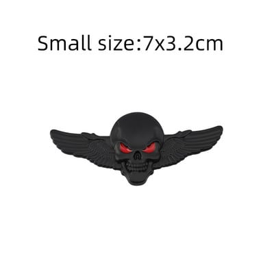 Metal 3D Cap de craniu autocolant auto emblemă emblemă autocolant portbagaj pentru BMW Audi Ford Jeep Honda Volkswagen Mercedes Opel Dodge KIA