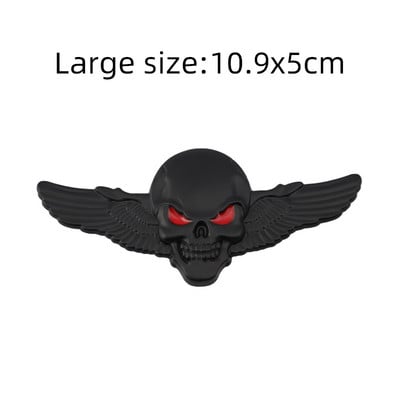 Metal 3D Cap de craniu autocolant auto emblemă emblemă autocolant portbagaj pentru BMW Audi Ford Jeep Honda Volkswagen Mercedes Opel Dodge KIA
