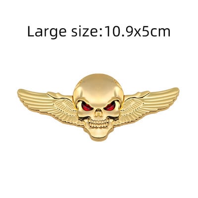 Metal 3D Cap de craniu autocolant auto emblemă emblemă autocolant portbagaj pentru BMW Audi Ford Jeep Honda Volkswagen Mercedes Opel Dodge KIA