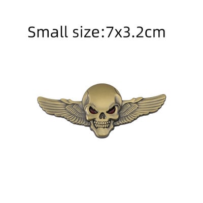 Metal 3D Cap de craniu autocolant auto emblemă emblemă autocolant portbagaj pentru BMW Audi Ford Jeep Honda Volkswagen Mercedes Opel Dodge KIA