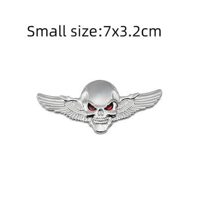 Metal 3D Cap de craniu autocolant auto emblemă emblemă autocolant portbagaj pentru BMW Audi Ford Jeep Honda Volkswagen Mercedes Opel Dodge KIA