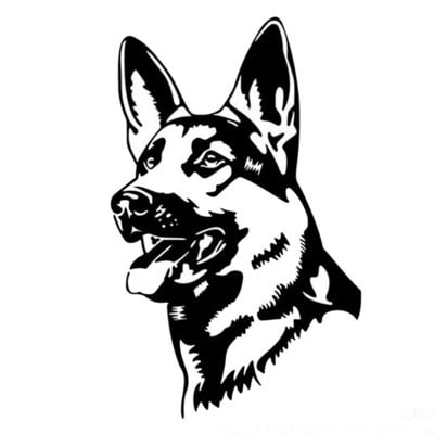 FUYOOHI Play matricák Belga malinois átlátszó vinyl matrica ablakhoz, mechelaar pásztorkutya jel művészeti matrica