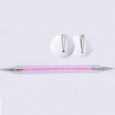 Dvostruka akrilna olovka za crtanje noktiju Šareni dijamant Kist za ukrašavanje noktiju Alati za dizajn noktiju