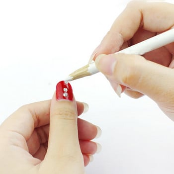 10 τμχ/παρτίδα Dotting Pens for Nails Rhinestones Εργαλεία συλλογής Crystal Wax Picker Picker Stres Pickup Pens Decoration Tool #&HT