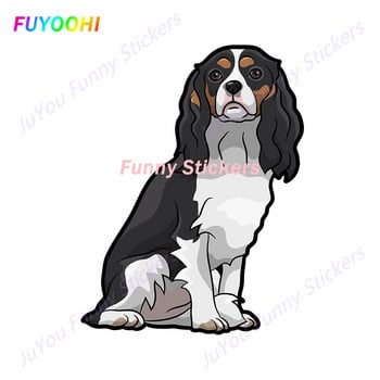 FUYOOHI Αστεία αυτοκόλλητα Εξωτερικά αξεσουάρ Cavalier King Charles Spaniel Αυτοκόλλητο αυτοκινήτου βινυλίου Graffiti Decal Decal KK