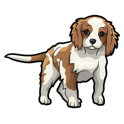 FUYOOHI Αστεία αυτοκόλλητα Εξωτερικά αξεσουάρ Cavalier King Charles Spaniel Αυτοκόλλητο αυτοκινήτου βινυλίου Graffiti Decal Decal KK