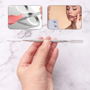 ΝΕΟ στυλ Ανοξείδωτο ατσάλι Pusher Nail Art Stirring Polish Powder Blend Spatulas Tone Rods Εργαλεία αφαίρεσης μακιγιάζ μανικιούρ